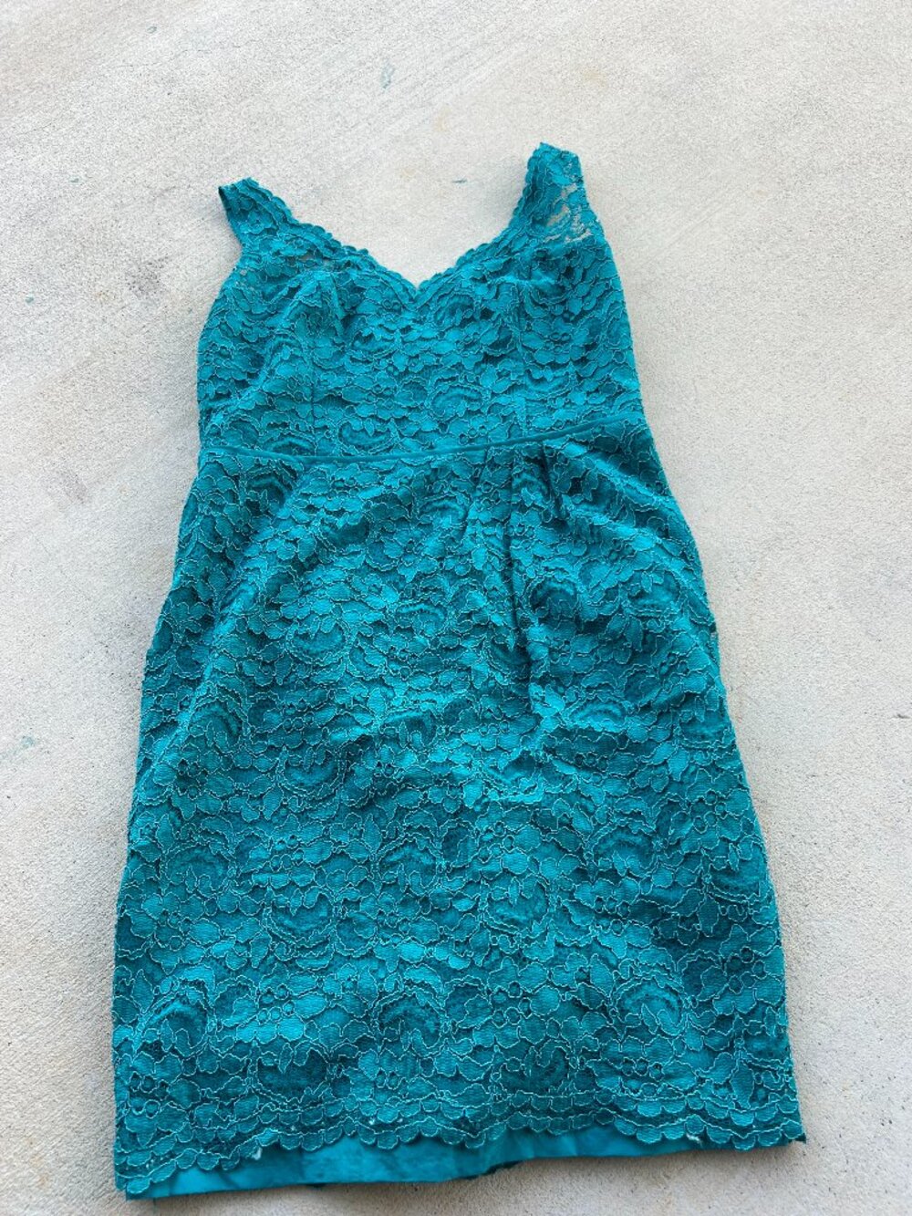David's Bridal Short Tank Lace Dress size 10